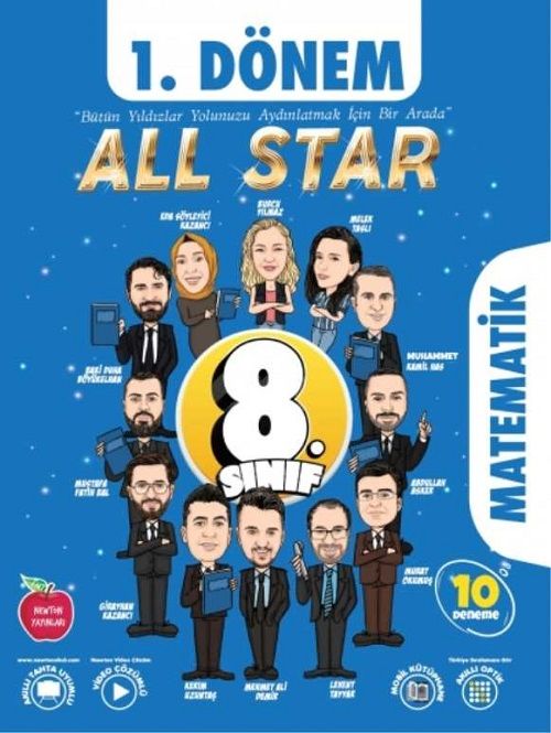 Newton 8. Sınıf LGS Matematik 1. Dönem All Star 10 Deneme Newton Yayınları