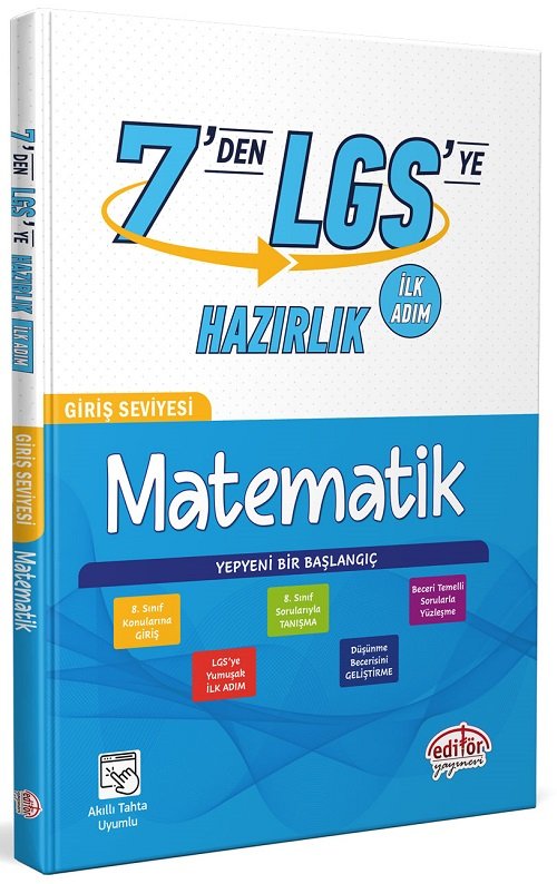 Editör 7 den LGS ye Matematik Hazırlık İlk Adım Editör Yayınları