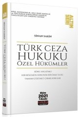 Savaş 2021 Türk Ceza Hukuku Özel Hükümler Altın Seri 7. Baskı - Sinan Sakin Savaş Yayınları