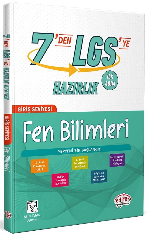 Editör 7 den LGS ye Fen Bilimleri Hazırlık İlk Adım Editör Yayınları