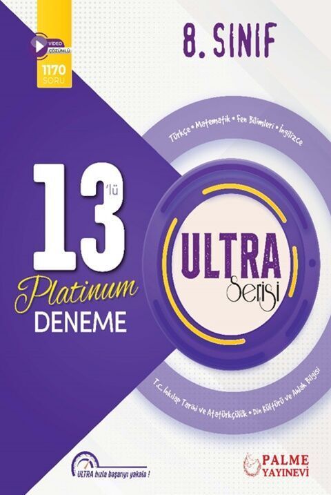 Palme 8. Sınıf Tüm Dersler Ultra Platinum 13 lü Deneme Palme Yayınları