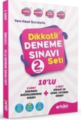 Artıbir 2. Sınıf Tüm Dersler Dikkatli Deneme Sınavı Seti Artıbir Yayınları