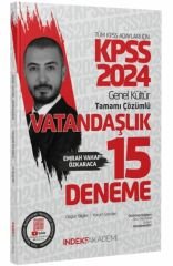 SÜPER FİYAT - İndeks Akademi 2024 KPSS Vatandaşlık 15 Deneme Çözümlü - Emrah Vahap Özkaraca İndeks Akademi Yayıncılık