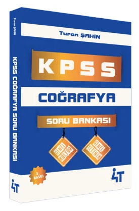 4T Yayınları KPSS Coğrafya Soru Bankası 3. Baskı - Turan Şahin 4T Yayınları