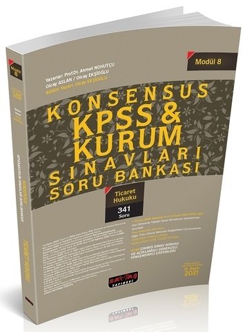 Savaş 2021 KPSS KONSENSUS Ticaret Hukuku Soru Bankası Tek 14. Baskı Savaş Yayınları