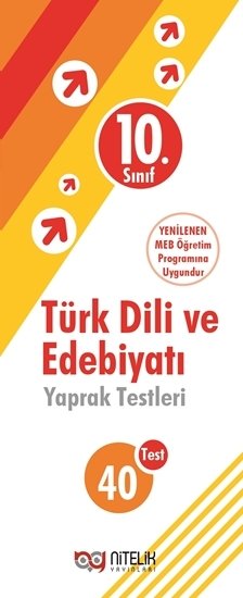 Nitelik 10. Sınıf Türk Dili ve Edebiyatı Yaprak Test Nitelik Yayınları