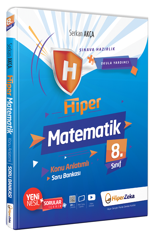 Hiper Zeka 8. Sınıf Hiper Matematik Konu Anlatımlı Soru Bankası - Serkan Akça Hiper Zeka Yayınları