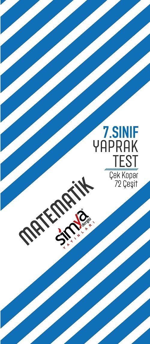 Simya 7. Sınıf Matematik Yaprak Test Simya Yayınları