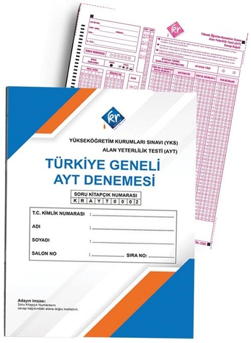 KR Akademi YKS AYT Türkiye Geneli Deneme KR Akademi Yayınları