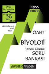 Pegem 2018 ÖABT Biyoloji Soru Bankası Çözümlü Pegem Akademi Yayınları