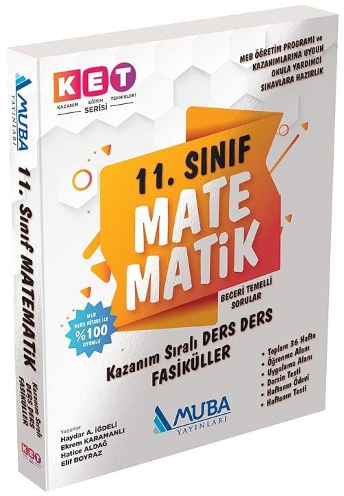 Muba 11. Sınıf Matematik Defter ve Kitap KET Serisi Muba Yayınları