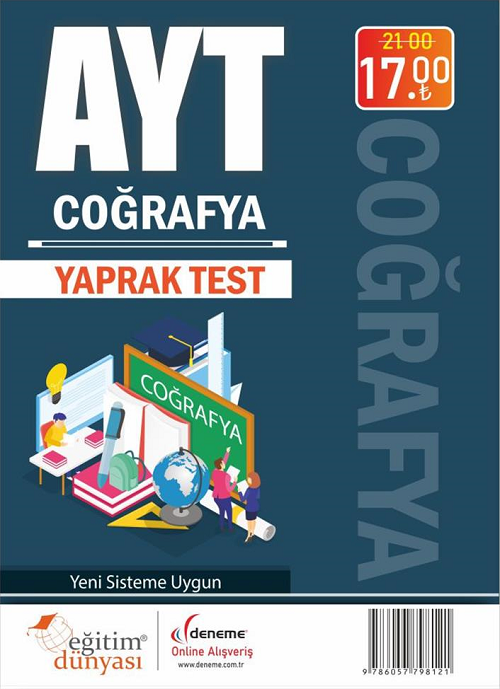 SÜPER FİYAT - Eğitim Dünyası YKS AYT Coğrafya Yaprak Test Eğitim Dünyası Yayınları