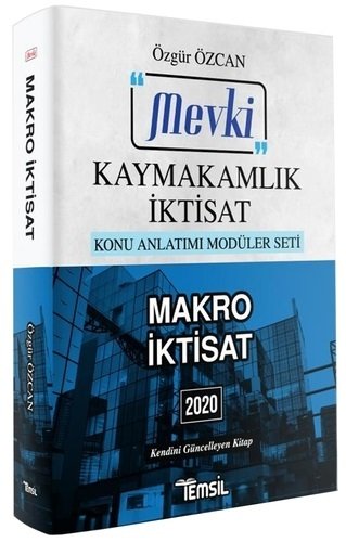 Temsil 2020 Kaymakamlık Mevki Makro İktisat Konu Anlatım - Özgür Özcan Temsil Yayınları