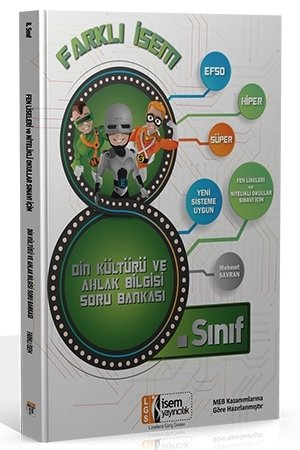 İsem 8. Sınıf LGS Farklı İsem Din Kültürü ve Ahlak Bilgisi Soru Bankası İsem Yayınları