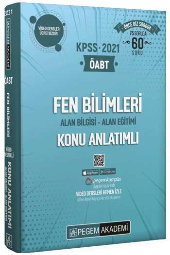 Pegem 2021 ÖABT Fen Bilgisi Fen ve Teknoloji Konu Anlatımı Modüler Set Pegem Akademi Yayınları