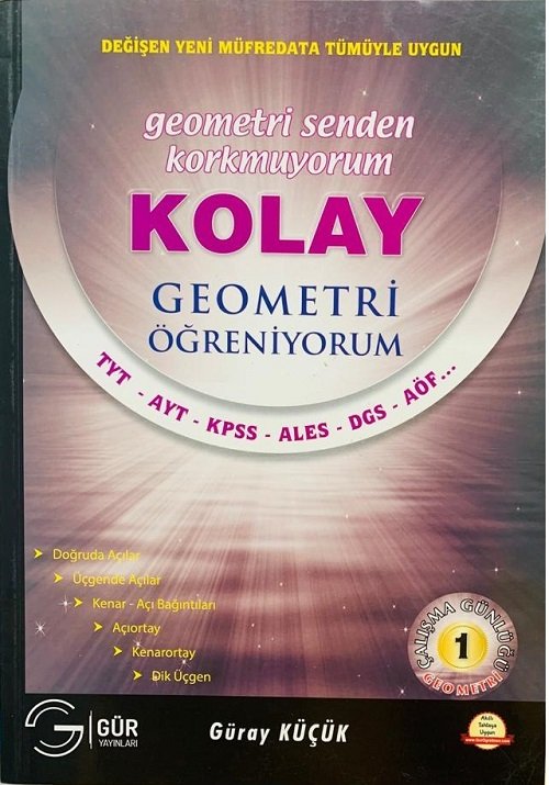 Gür Kolay Geometri Öğreniyorum-1 Konu Anlatımı Gür Yayınları