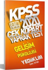 Yediiklim 2020 KPSS Gelişim Psikolojisi Yaprak Test Çek Kopart Yediiklim Yayınları