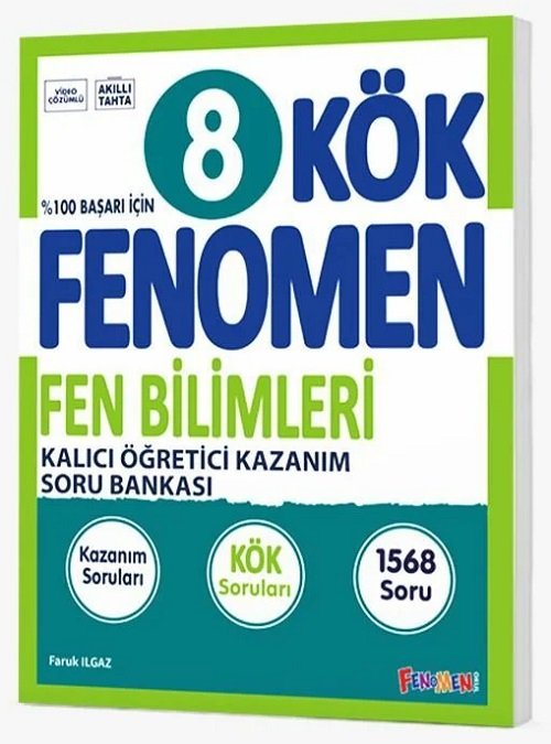 Gama 8. Sınıf Fen Bilimleri Fenomen KÖK Kalıcı Öğretici Kazanım Soru Bankası Gama Yayınları