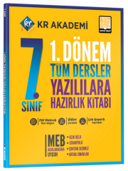 KR Akademi 7. Sınıf Tüm Dersler 1. Dönem Yazılılara Hazırlık Kitabı KR Akademi