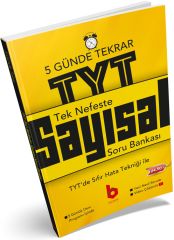 Basamak YKS TYT Sayısal Tek Nefeste 5 Günde Tekrar Soru Bankası Basamak Yayınları