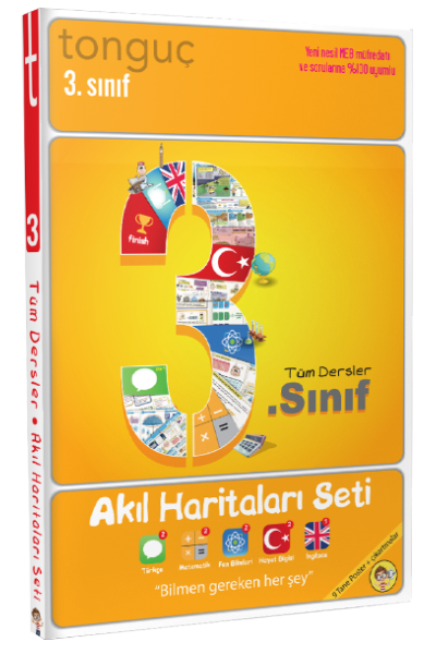 Tonguç 3. Sınıf Tüm Dersler Akıl Haritaları Seti Tonguç Akademi