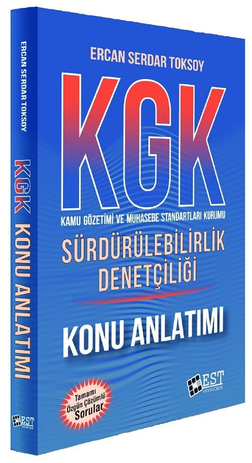 EST Yayınları KGK Sürdürülebilirlik Denetçiliği Konu Anlatımı  - Ercan Serdar Toksoy EST Yayınları