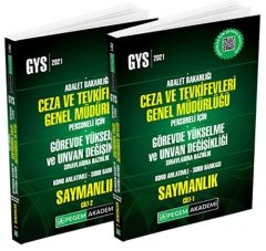 Pegem 2021 GYS Ceza ve Tevkifevleri Saymanlık Konu Anlatımlı Soru Bankası Seti Görevde Yükselme Pegem Akademi Yayınları