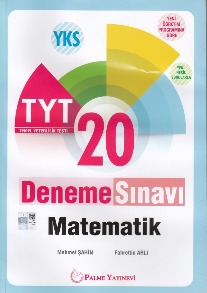 Palme YKS TYT Matematik 20 Deneme Sınavı Palme Yayınevi