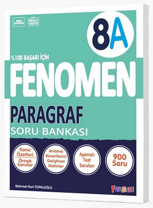 Gama 8. Sınıf Paragraf Fenomen Soru Bankası A Gama Yayınları