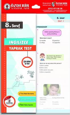 Özdebir 8. Sınıf İngilizce Yaprak Test Özdebir Yayınları