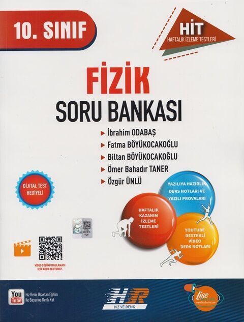 Hız ve Renk 10. Sınıf Fizik HİT Soru Bankası Hız ve Renk Yayınları