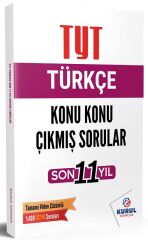 Kurul YKS TYT Türkçe Çıkmış Sorular Son 11 Yıl Konu Konu Çözümlü Kurul Yayıncılık