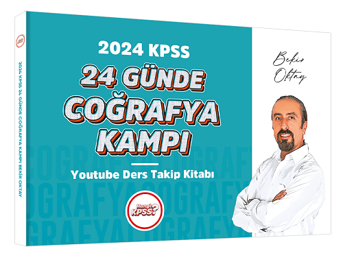 Hangi KPSS 2024 KPSS 24 Günde Coğrafya Kampı Youtube Ders Takip Kitabı - Bekir Oktay Hangi KPSS Yayınları