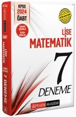 Pegem 2024 ÖABT Lise Matematik 7 Deneme Çözümlü Pegem Akademi Yayınları