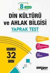 Ankara Yayıncılık 8. Sınıf LGS Din Kültürü ve Ahlak Bilgisi 32 Yaprak Test Ankara Yayıncılık