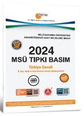 A Yayınları 2024 MSÜ Tıpkı Basım Çıkmış Sorular A Yayınları