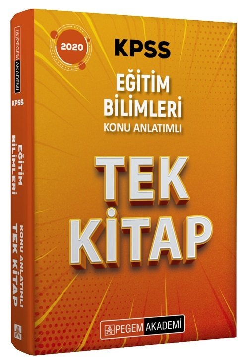 Pegem 2020 KPSS Eğitim Bilimleri Konu Anlatımlı Tek Kitap Pegem Akademi Yayınları