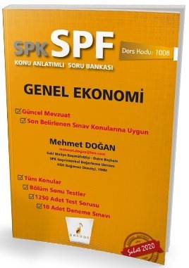 Pelikan SPK SPF 1008 Genel Ekonomi Konu Anlatımlı Soru Bankası Pelikan Yayınevi