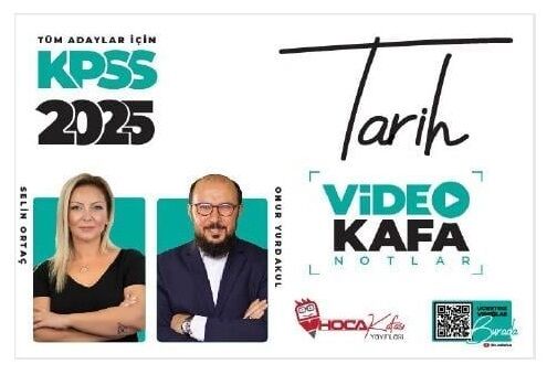 Hoca Kafası 2025 KPSS Tarih Video Kafa Notlar - Onur Yurdakul, Selin Ortaç Hoca Kafası Yayınları