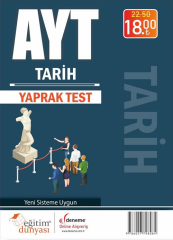 SÜPER FİYAT - Eğitim Dünyası YKS AYT Tarih Yaprak Test Eğitim Dünyası Yayınları