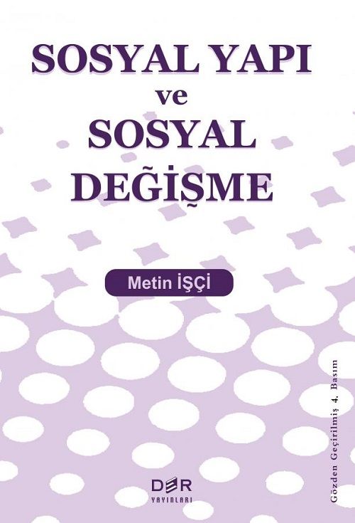 Der Yayınları Sosyal Yapı ve Sosyal Değişme - Metin İşçi Der Yayınları