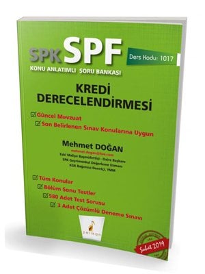 Pelikan SPK SPF 1017 Kredi Derecelendirmesi Konu Anlatımlı Soru Bankası Pelikan Kitabevi