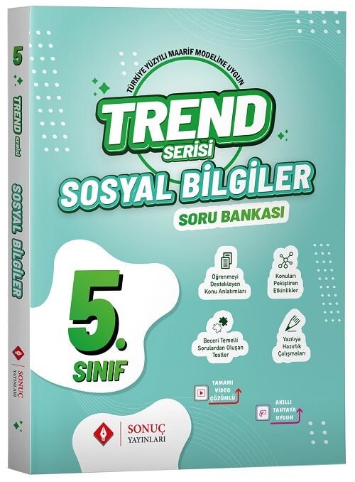 Sonuç 5. Sınıf Sosyal Bilgiler Trend Soru Bankası Sonuç Yayınları