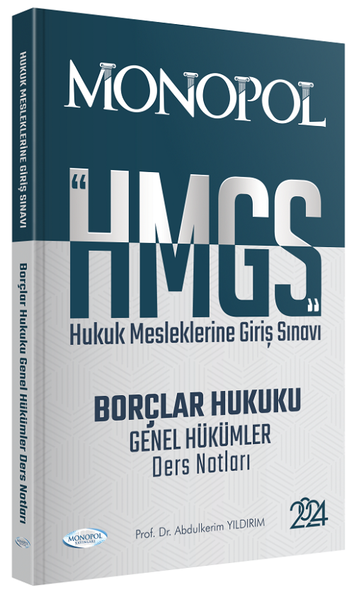 Monopol 2024 HMGS Borçlar Hukuku Genel Hükümler Ders Notları - Abulkerim Yıldırım Monopol Yayınları