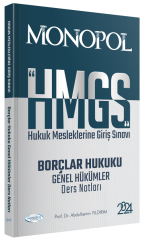 Monopol 2024 HMGS Borçlar Hukuku Genel Hükümler Ders Notları - Abulkerim Yıldırım Monopol Yayınları