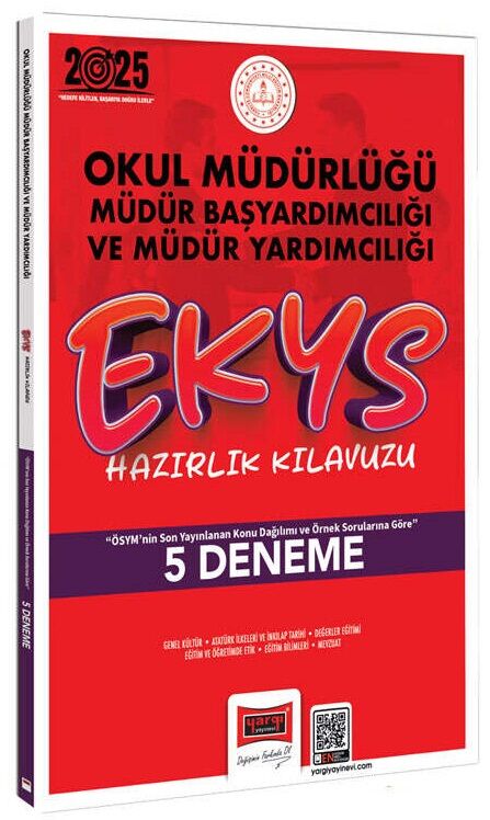 Yargı 2025 MEB EKYS Okul Müdürlüğü, Müdür Başyardımcılığı ve Yardımcılığı 5 Deneme Çözümlü Yargı Yayınları