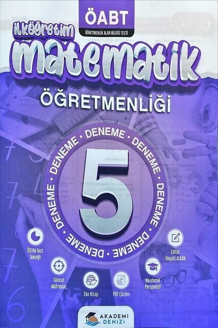 Akademi Denizi ÖABT İlköğretim Matematik Öğretmenliği 5 Deneme PDF Çözümlü Akademi Denizi