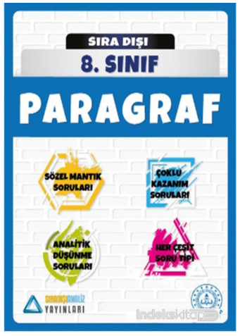 SÜPER FİYAT - Sıradışı Analiz 8. Sınıf Paragraf Soru Bankası Sıradışı Analiz Yayınları