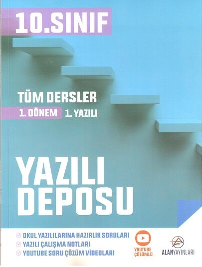 Alan Yayınları 10. Sınıf Tüm Dersler 1. Dönem Yazılı Deposu 1. Deneme Alan Yayınları