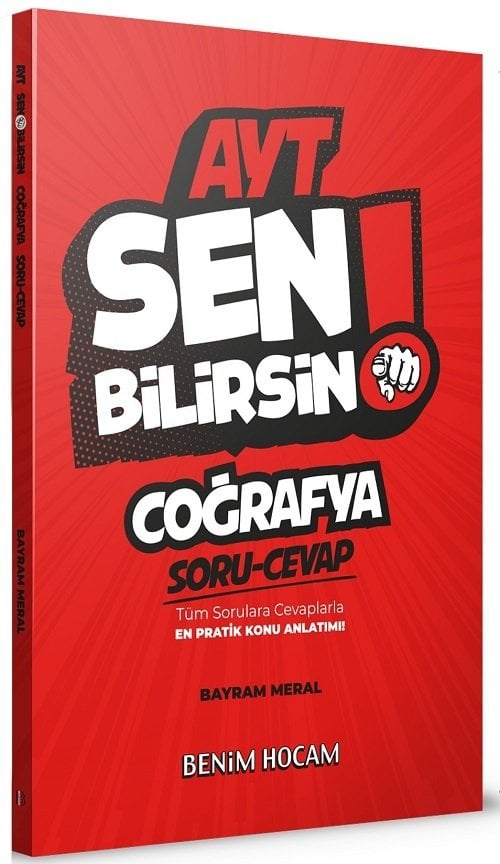 Benim Hocam 2021 YKS AYT Coğrafya Sen Bilirsin Soru ve Cevap Kitabı - Can Köni Benim Hocam Yayınları